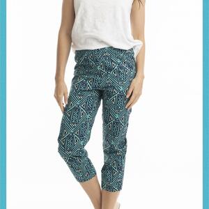 Orientique Tofo Pants $89
100% Cotton Lycra
Sizes: 16, 18, 20, 22

Description: Add a pop of colour to your wardrobe with our Tofo pant. These stylish bottoms are crafted from a light, breathable fabric, featuring a vibrant print that’s perfect for spring and summer. The comfortable fit and cropped length make them ideal for sunny day outings or casual gatherings. Pair them with a simple top and sandals for a chic, effortless look.
* Cotton Lycra
* Cold handwash
* Elastic waist band
* Capri length

🇮🇳 Country of Origin: India

🛍️ Orders over $100 receive free postage. Orders placed before midday will be sent same day, order received after midday will be posted the following day. 

🎁 First 15 orders received an Orientique Cotton Bag, be quick these will sell out fast!

💻 https://www.divalinas.com.au/buy/bottoms/orientique-tofo-pant