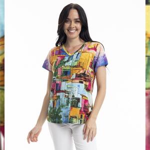 Orientique Havana V Neck T-Shirt was $69, now $59
100% Organic Cotton
Sizes: 12, 14, 16, 18, 20, 22

Description: Brighten your everyday wardrobe with our Santa Monica t-shirt. Crafted from 100% organic cotton, this t-shirt features a flattering V-neck, bold colours, and beautiful prints. This t-shirt is perfect for elevating any basic outfit this summer! 
* Cotton Slub Knit
* Cold handwash
* V-neckline
* Short sleeves

🇮🇳 Country of Origin: India

🛍️ Orders over $100 receive free postage. Orders placed before midday will be sent same day, order received after midday will be posted the following day. 

🎁 First 15 orders received an Orientique Cotton Bag, be quick these will sell out fast!

💻 https://www.divalinas.com.au/buy/tops/orientique-havana-v-neck-t-shirt